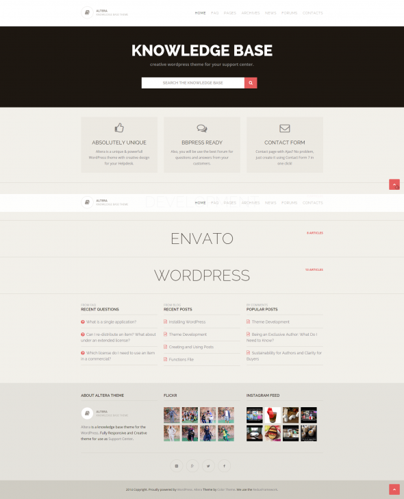 Altera   Knowledge Base WordPress Theme